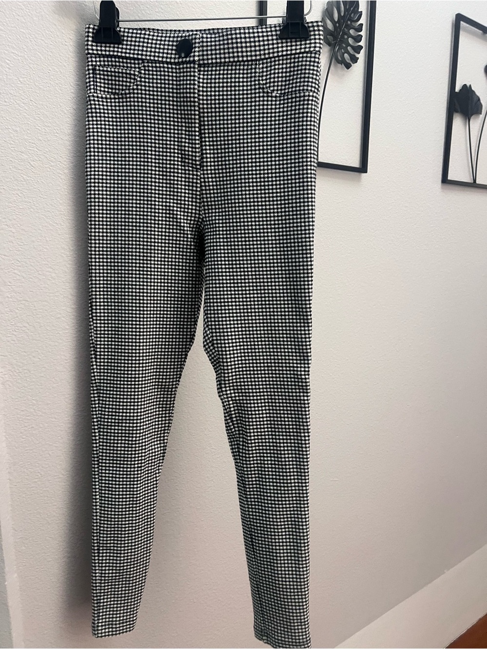 || ZARA || CHECKERED PANTS || STRETCH ||